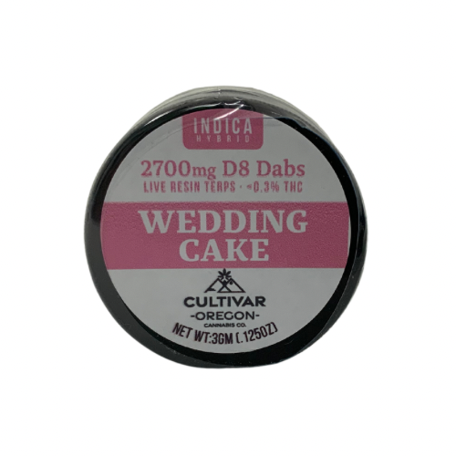 Cultivar Oregon Delta 8 thc dabs 3g Wedding Cake