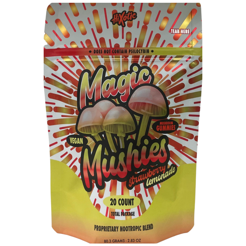 HiXotic Magic Mushies 20ct Gummies Strawberry Lemonade