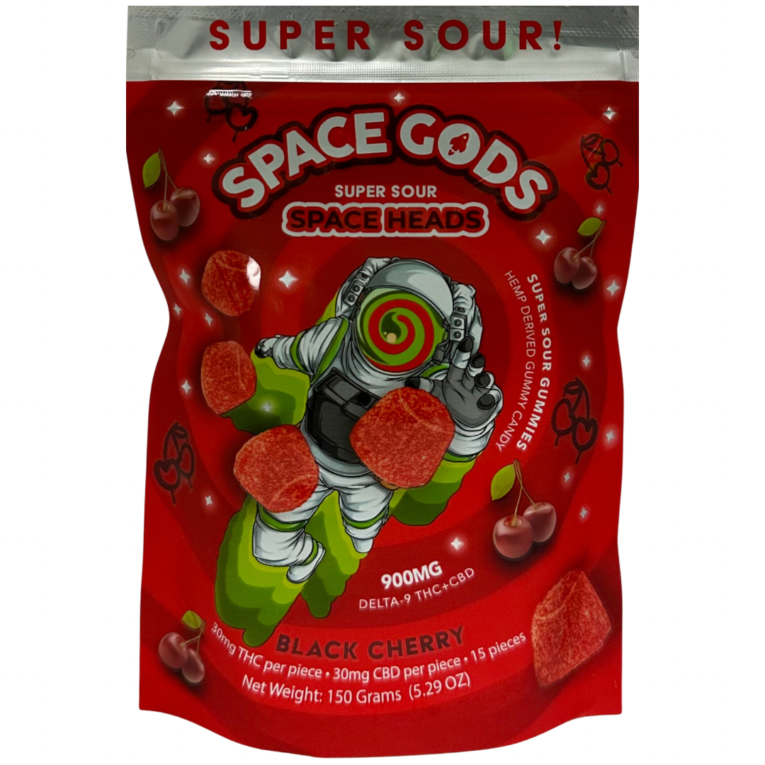Space Gods Super Sour Space Heads Gummies