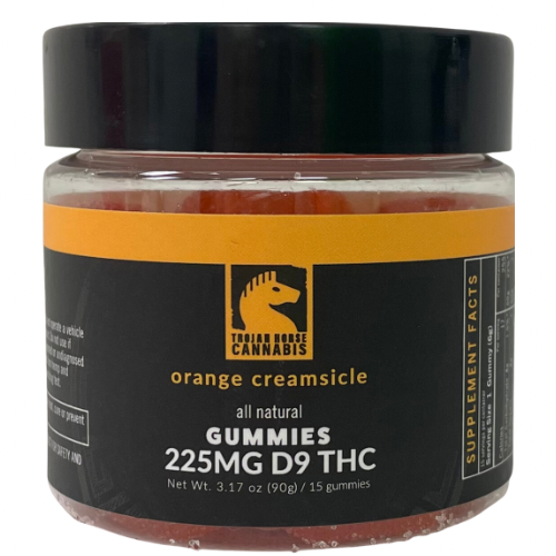 Trojan Horse 15mg Delta 9 THC 15ct Gummies Orange Creamsicle All Natural