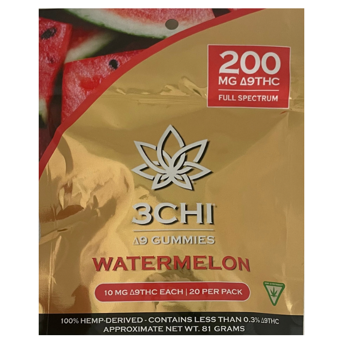 3Chi delta-9 THC 20ct. gummies watermelon