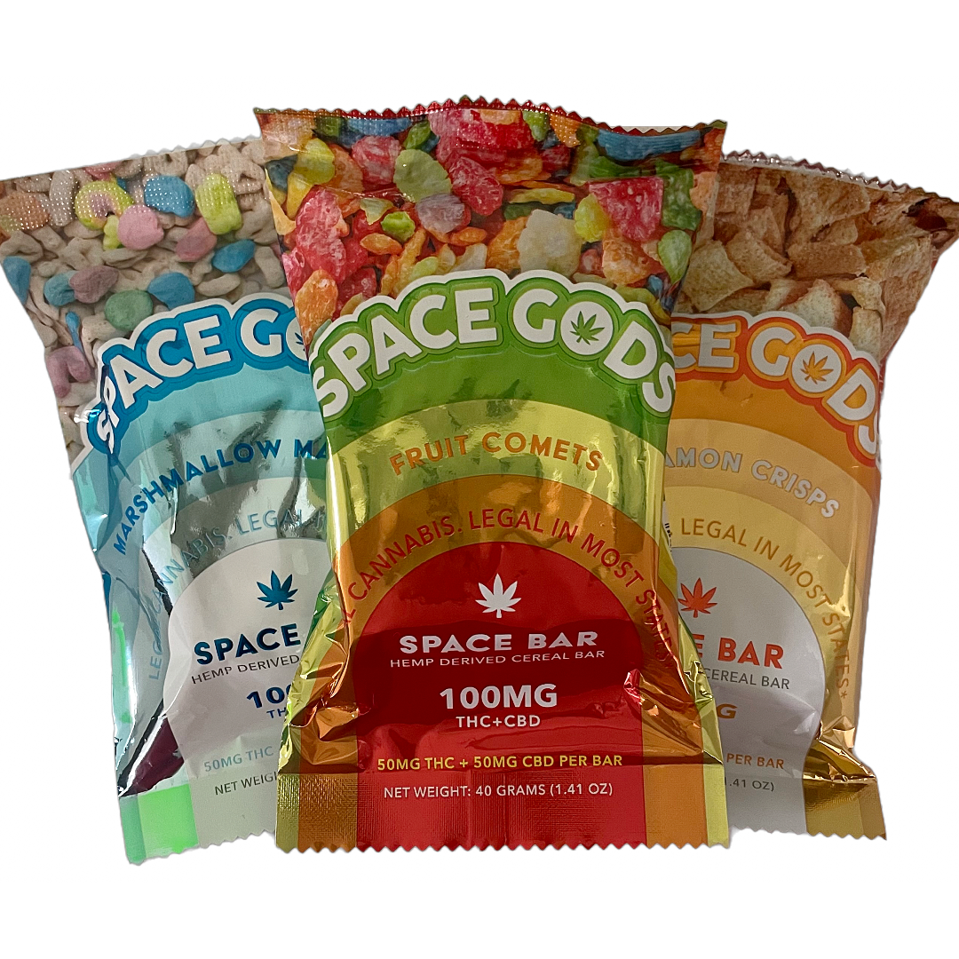 space gods misc cbd delta-9 thc cereal bars